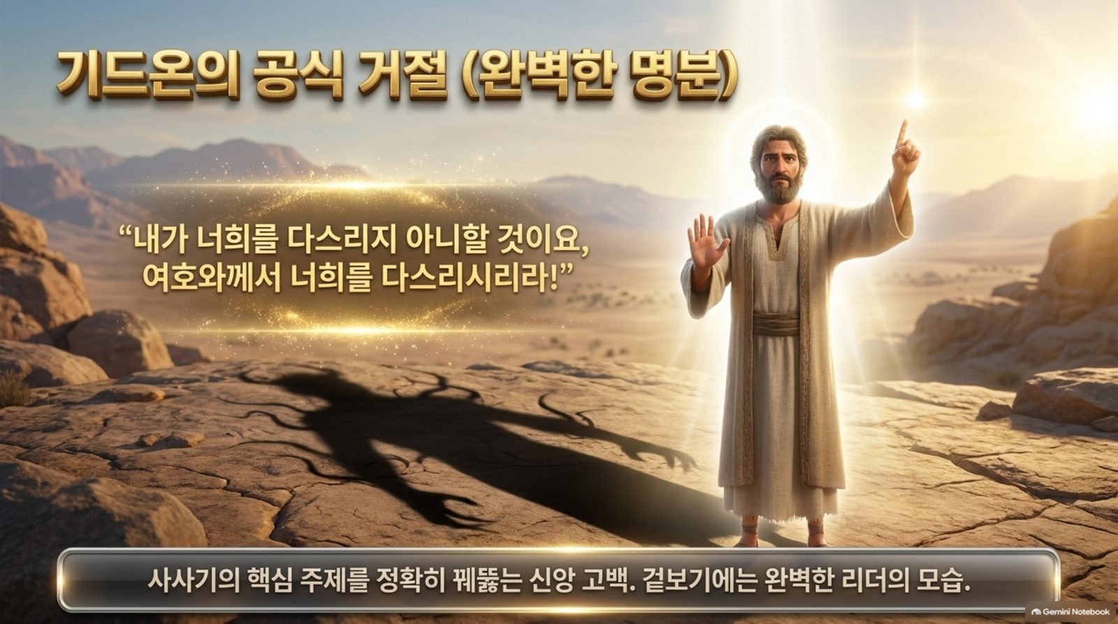 기드온의 공식 거절 슬라이드