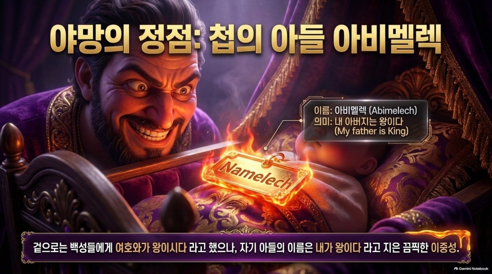 야망의 정점 아비멜렉 슬라이드