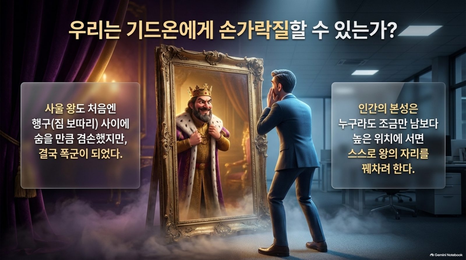 우리는 기드온에게 손가락질할 수 있는가 슬라이드