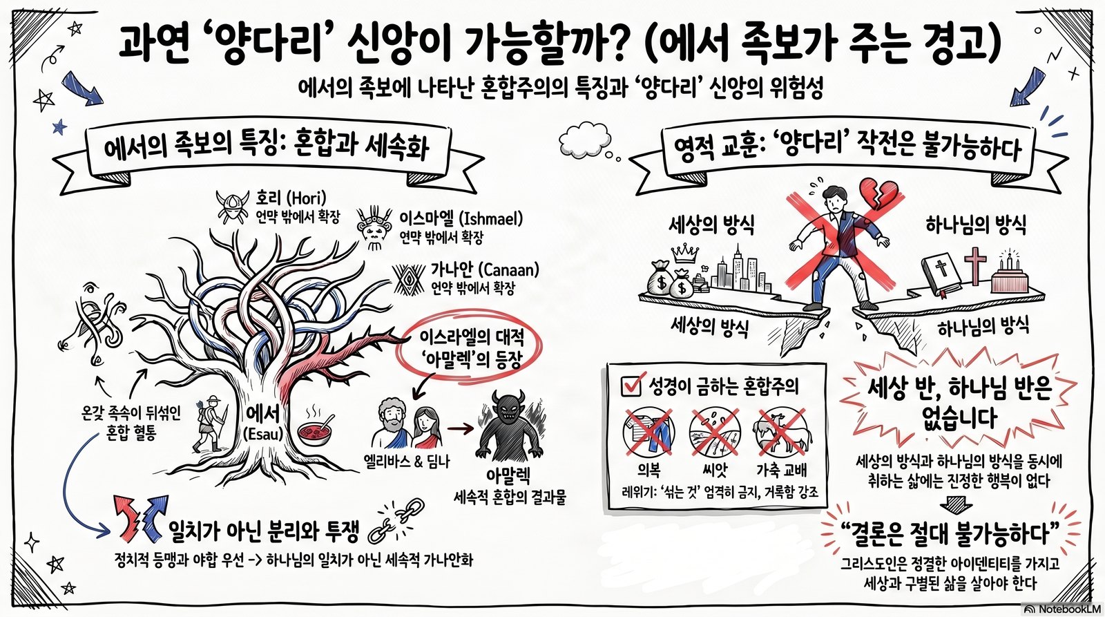 양다리 작전의 경고 — 최무열 목사